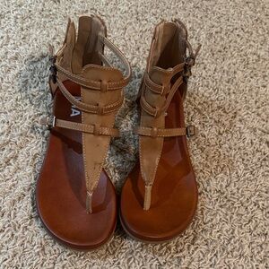 MIA Brown Strappy Sandals